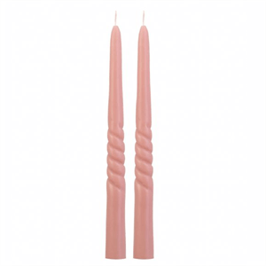 Present Time  Twirl Dinner Candle Set Of 2